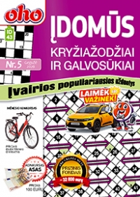 ID 43 oho 10 min. Įdomūs kryžiažodžiai ir galvosūkiai